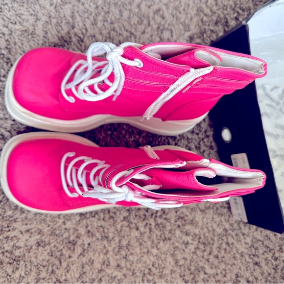 Demonic pixie heart uv technopagan boots Neon Pink - Picture 6 of 6